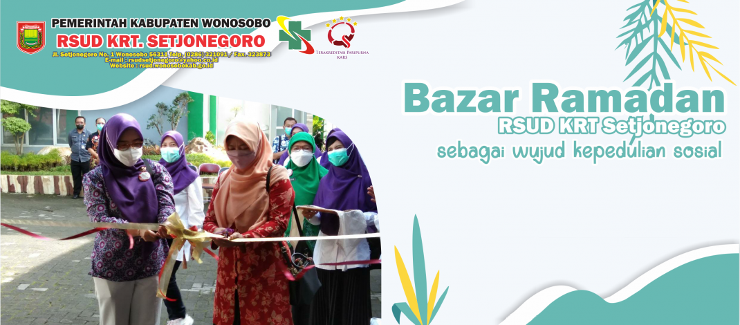 Bazar Ramadan RSUD KRT Setjonegoro sebagai wujud kepedulian sosial